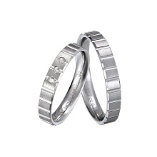 Fashion 925 Sterling Silver Wedding Rings with CZ Setting in Sterling Silver Jewelry